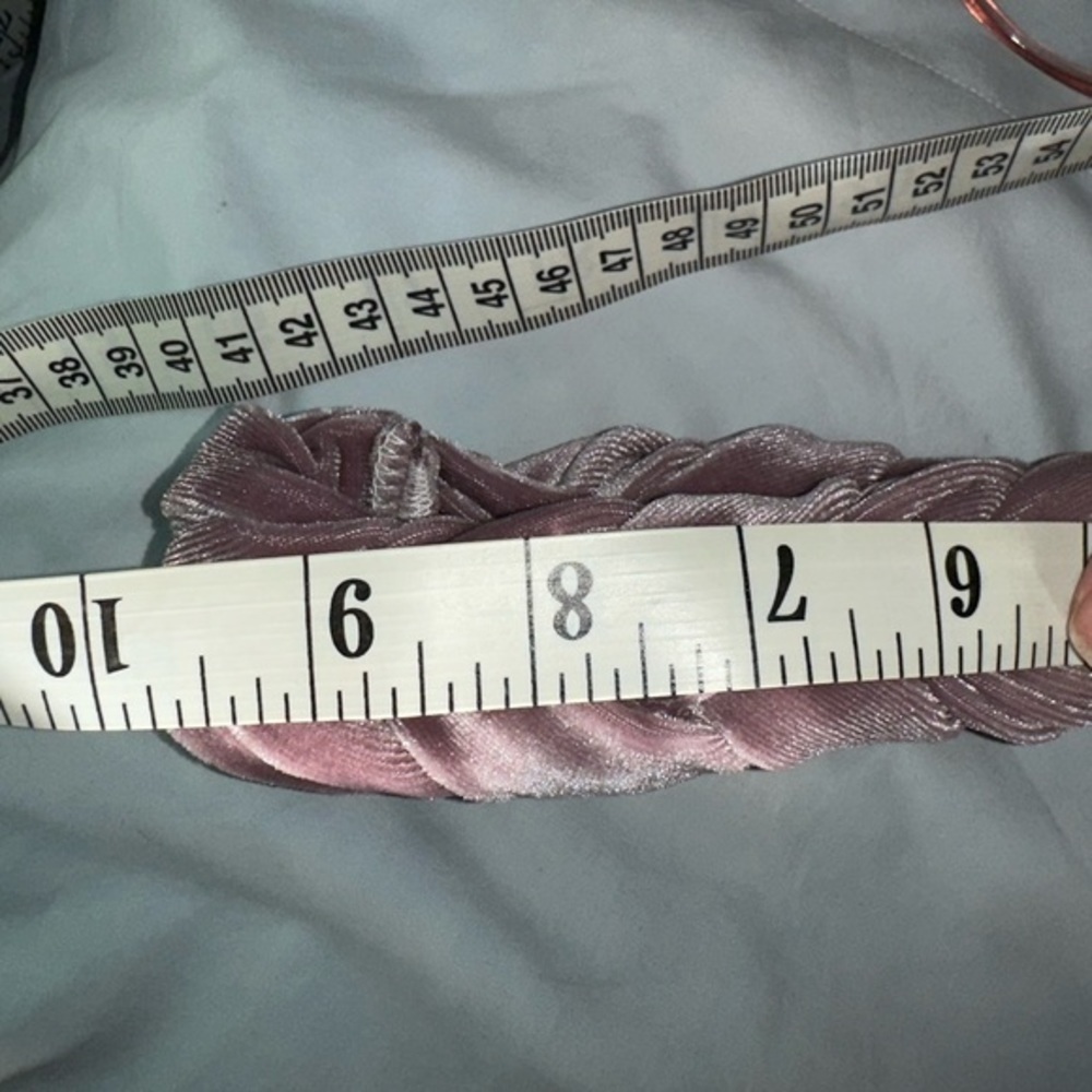 HP brand braided velvet unstructured headband‎ NWOT. Lavender purple. - Picture 6 of 6
